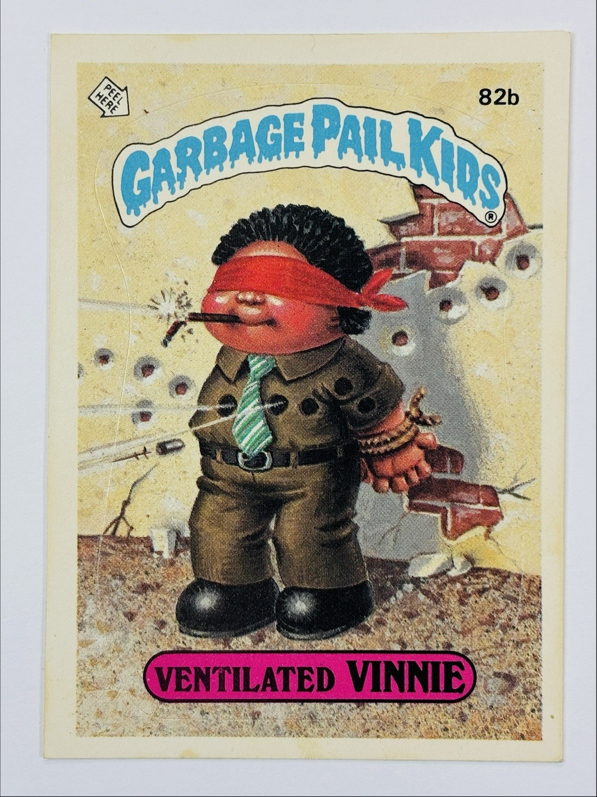 1985 Topps Garbage Pail Kids -Series 2 -Glossy #82b VENTILATED VINNIE (VG) PICS