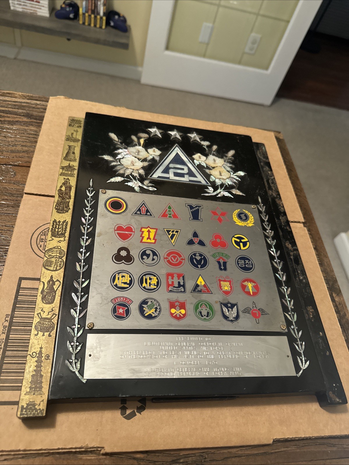 LT. GENERAL GORDON M. GRAHAM WWII PILOT ACE KOREAN GENERAL PRESENTATION PLAQUE LT. GENERAL GORDON M. GRAHAM WWII PILOT ACE KOREAN GENERAL PRESENTATION PLAQUE