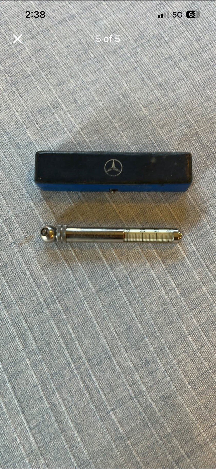 MERCEDES BENZ TIRE PRESSURE GAUGE MB ACCESSORY MESSKO GULWING 4 BAR