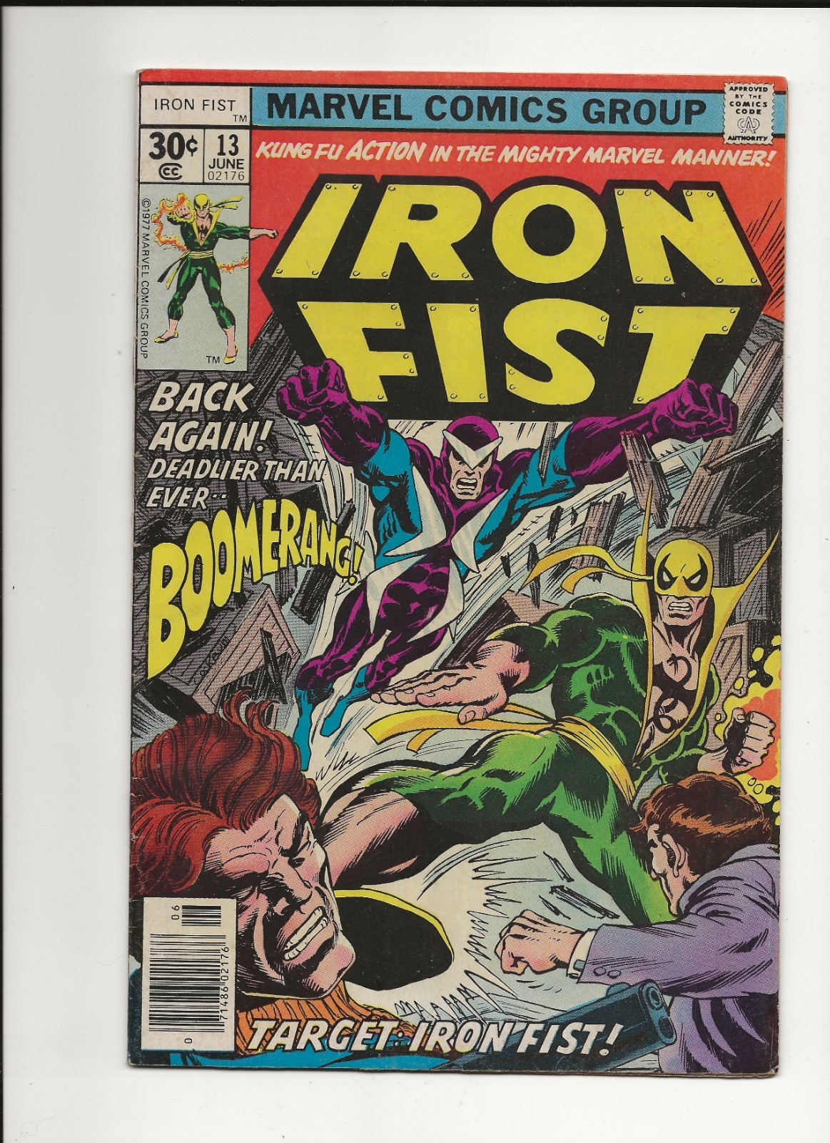 Iron Fist #13 1977 1st Sabretooth Preview Cameo John Byrne Marvel Newsstand