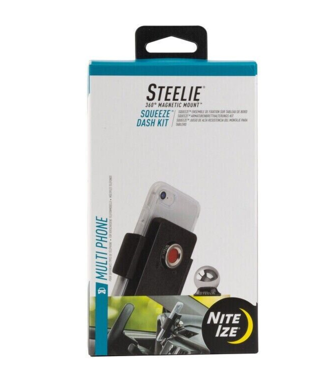 Nite Ize Squeeze Black/Gray Phone Mount Dash Kit For MagSafe Phones