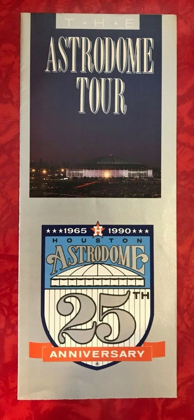 1990 HOUSTON ASTRODOME TOUR + 1990 HOUSTON ASTROS POCKET SCHEDULE 1990 HOUSTON ASTRODOME TOUR + 1990 HOUSTON ASTROS POCKET SCHEDULE
