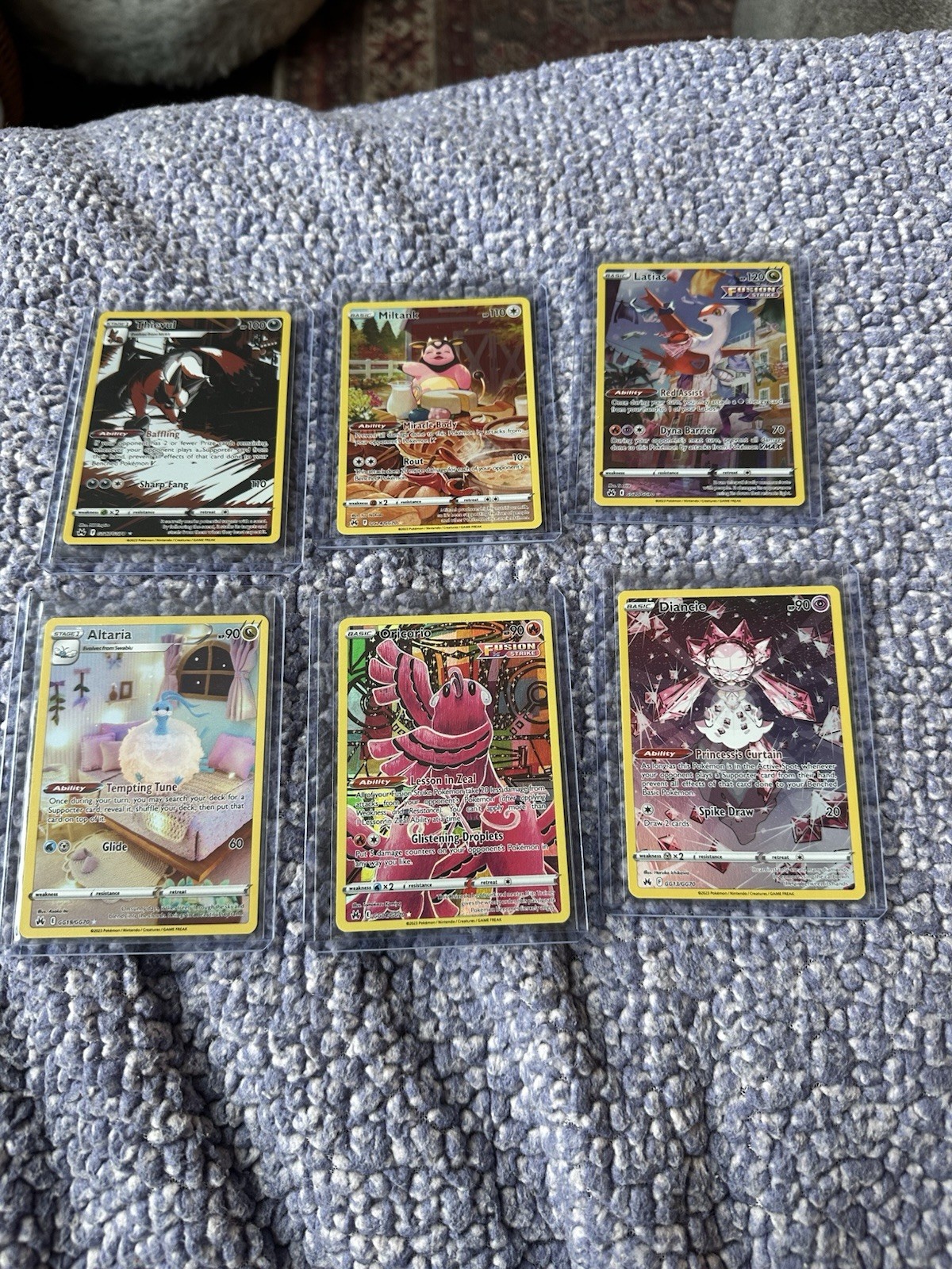 Pokémon TCG Crown Zenith Galarian Gallery Lot of 6