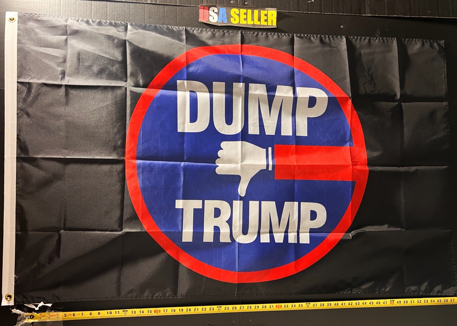 Dump Donald Trump Flag FREE USA Ship Impeach Liar Felon Idiot Democrat Sign 3x5’ Dump Donald Trump Flag FREE USA Ship Impeach Liar Felon Idiot Democrat Sign 3x5’
