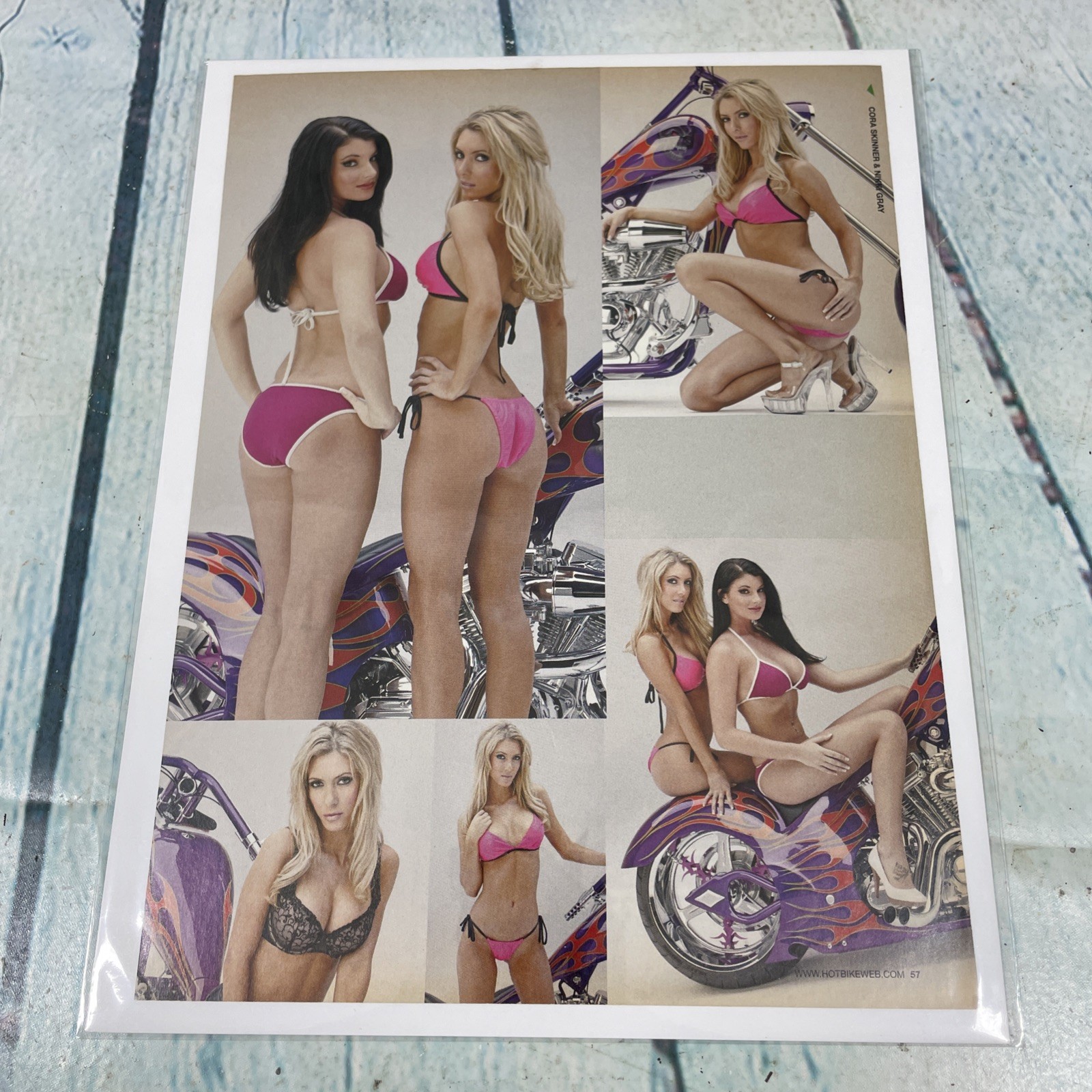 2007 Sexy Lady Legs Hot Body Motorcycle Vtg Print Ad/Poster Pinup Magazine Page