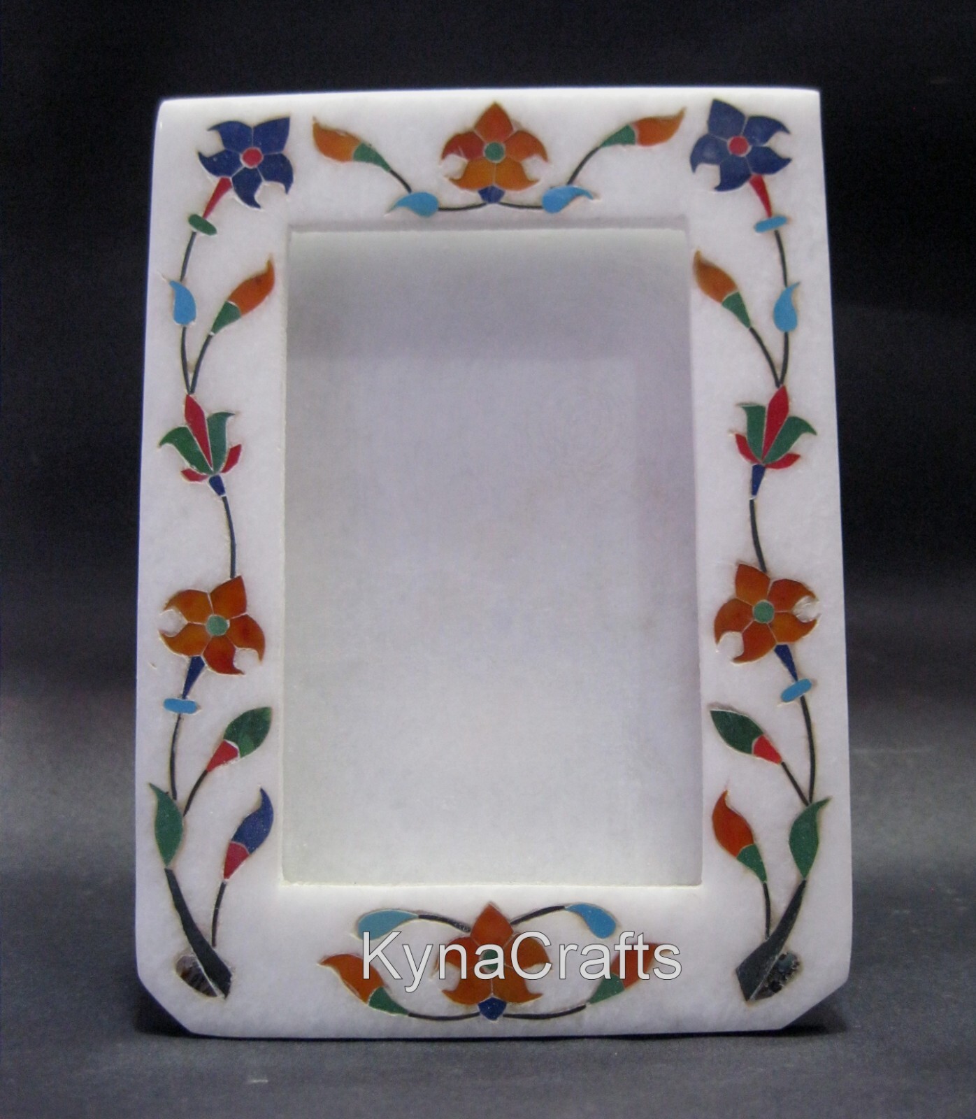 White Marble Gift-able Frame . Gemstone Picture Frame , 7 x 5 Inche Photo Frame White Marble Gift-able Frame . Gemstone Picture Frame , 7 x 5 Inche Photo Frame
