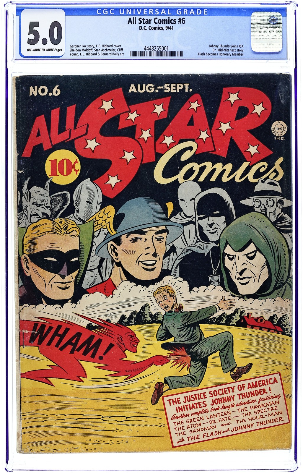 All Star Comics #6 CGC 5.0 1941 4448255001