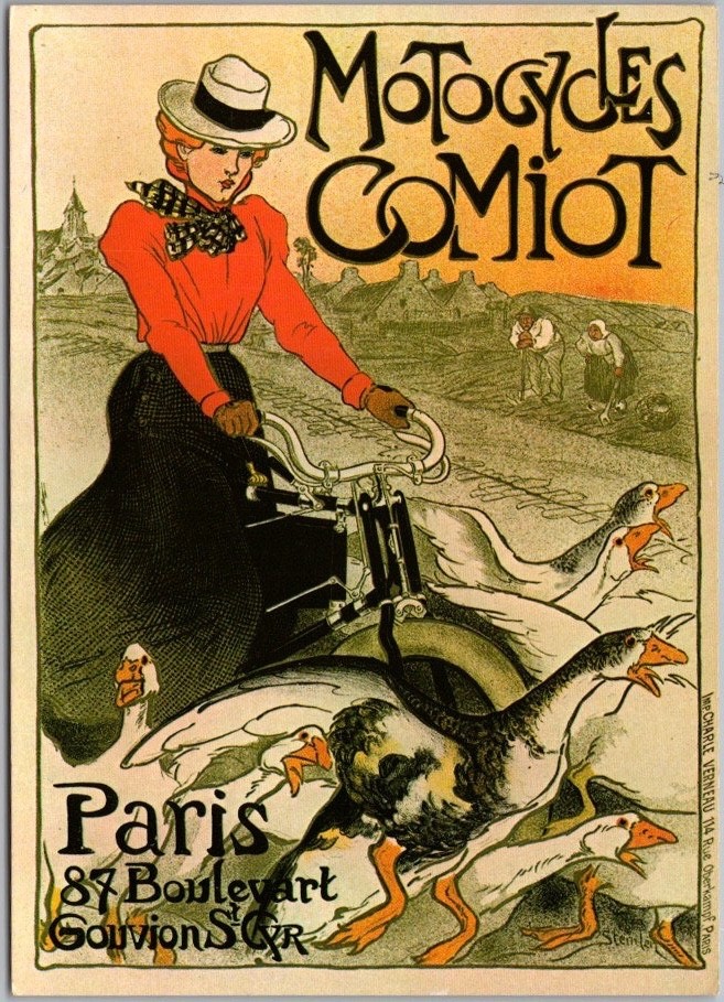 1983 / Modern Print French Advertising Poster 4x6 POSTCARD \