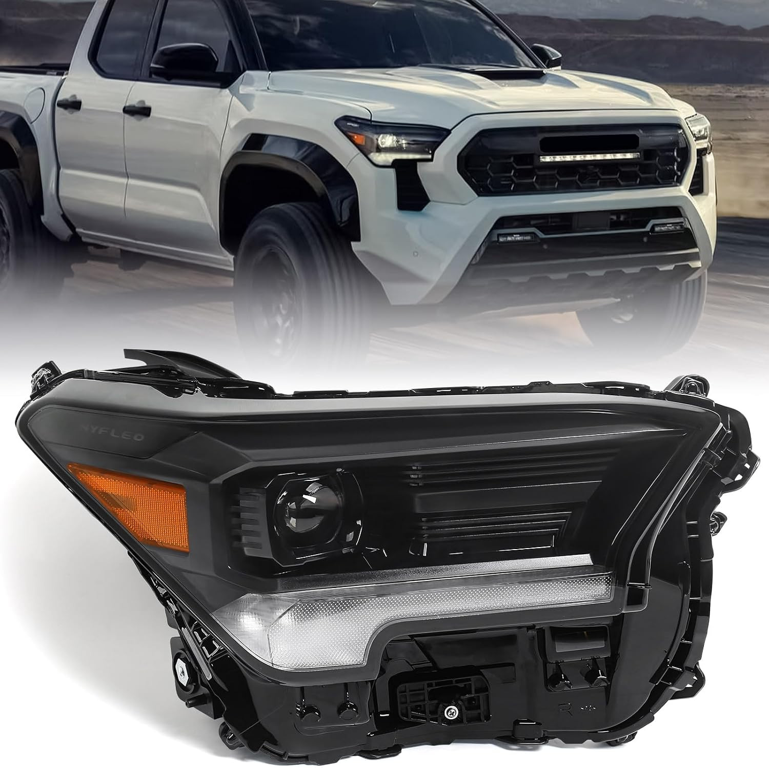Right Full LED Headlight for Toyota Tacoma 2024 2025