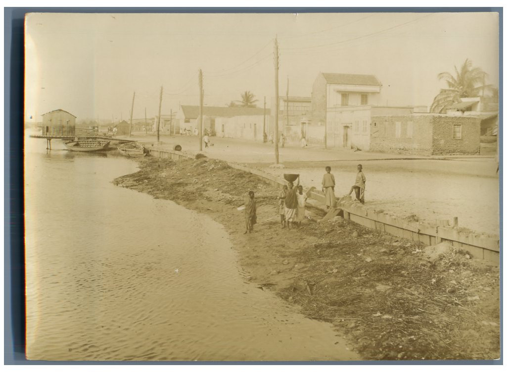 Senegal, Saint Louis, by the River Senegal Vintage Citrate Print Print C Senegal, Saint Louis, by the River Senegal Vintage Citrate Print Print C