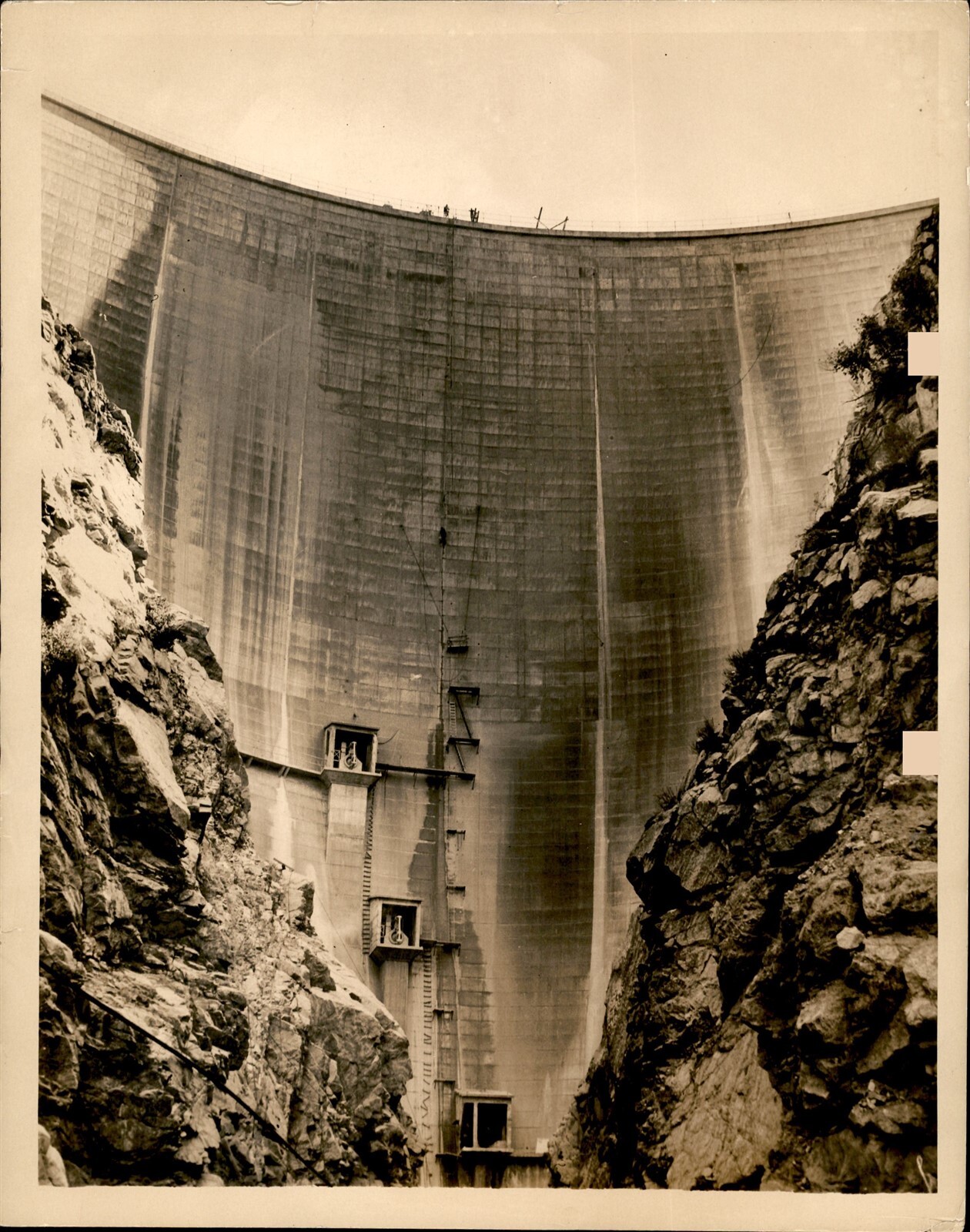 GA249 Approx 1920s Original Photo WORLD\'S HIGHEST DAM COMPLETED PACOIMA DAM GA249 Approx 1920s Original Photo WORLD\'S HIGHEST DAM COMPLETED PACOIMA DAM