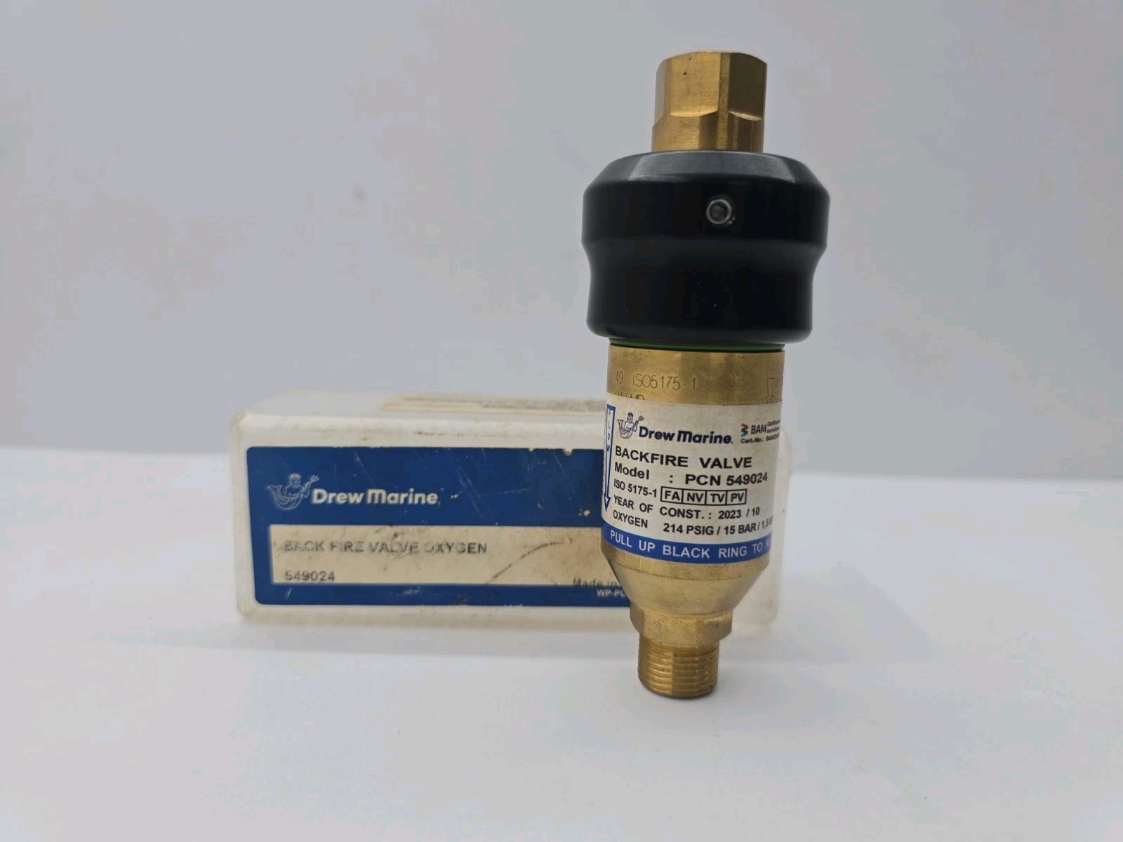 NEW DREW MARINE PCN 549024 BACKFIRE VALVE OXYGEN NEW DREW MARINE PCN 549024 BACKFIRE VALVE OXYGEN