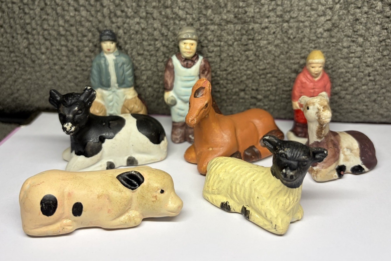 Vintage Ceramic Farm Animal & Villager Figurine bundle Vintage Ceramic Farm Animal & Villager Figurine bundle