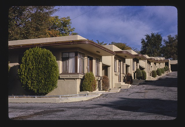 Photo:Dodge City Kansas 1950s Shangri-La Motel Mid Century Roadside Lodge