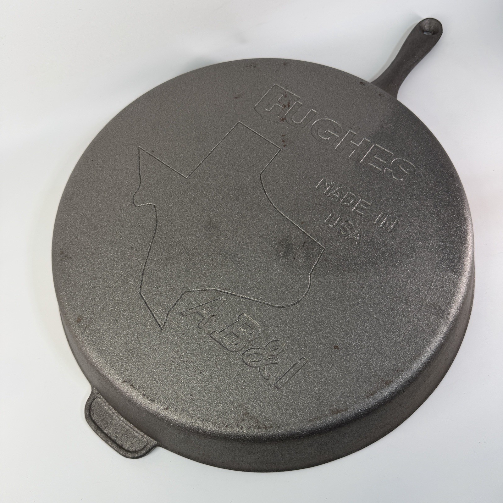 Vintage AB&I #15 Cast Iron Skillet USA 15\'\' Texas Lone Star State Heavy American