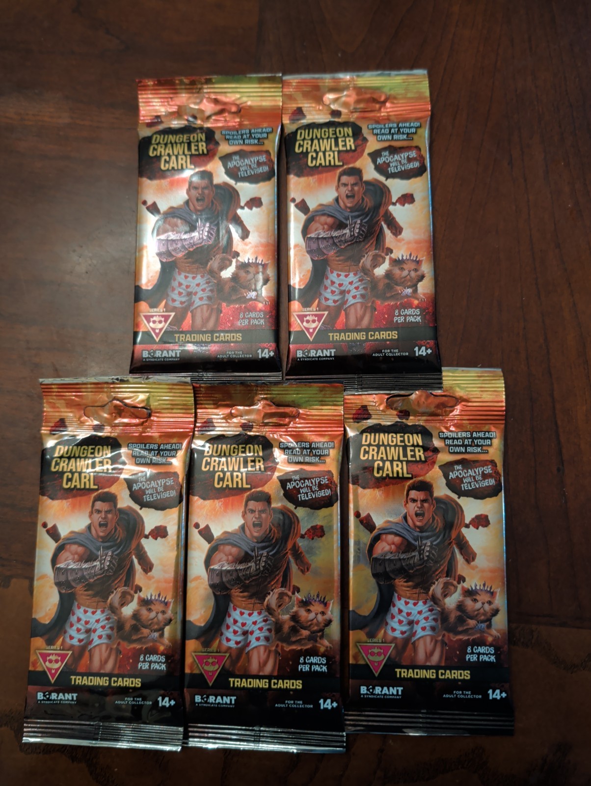 Dungeon Crawler Carl Series 1 Trading Card Sealed Packs Borant Princess Donut X5 Dungeon Crawler Carl Series 1 Trading Card Sealed Packs Borant Princess Donut X5