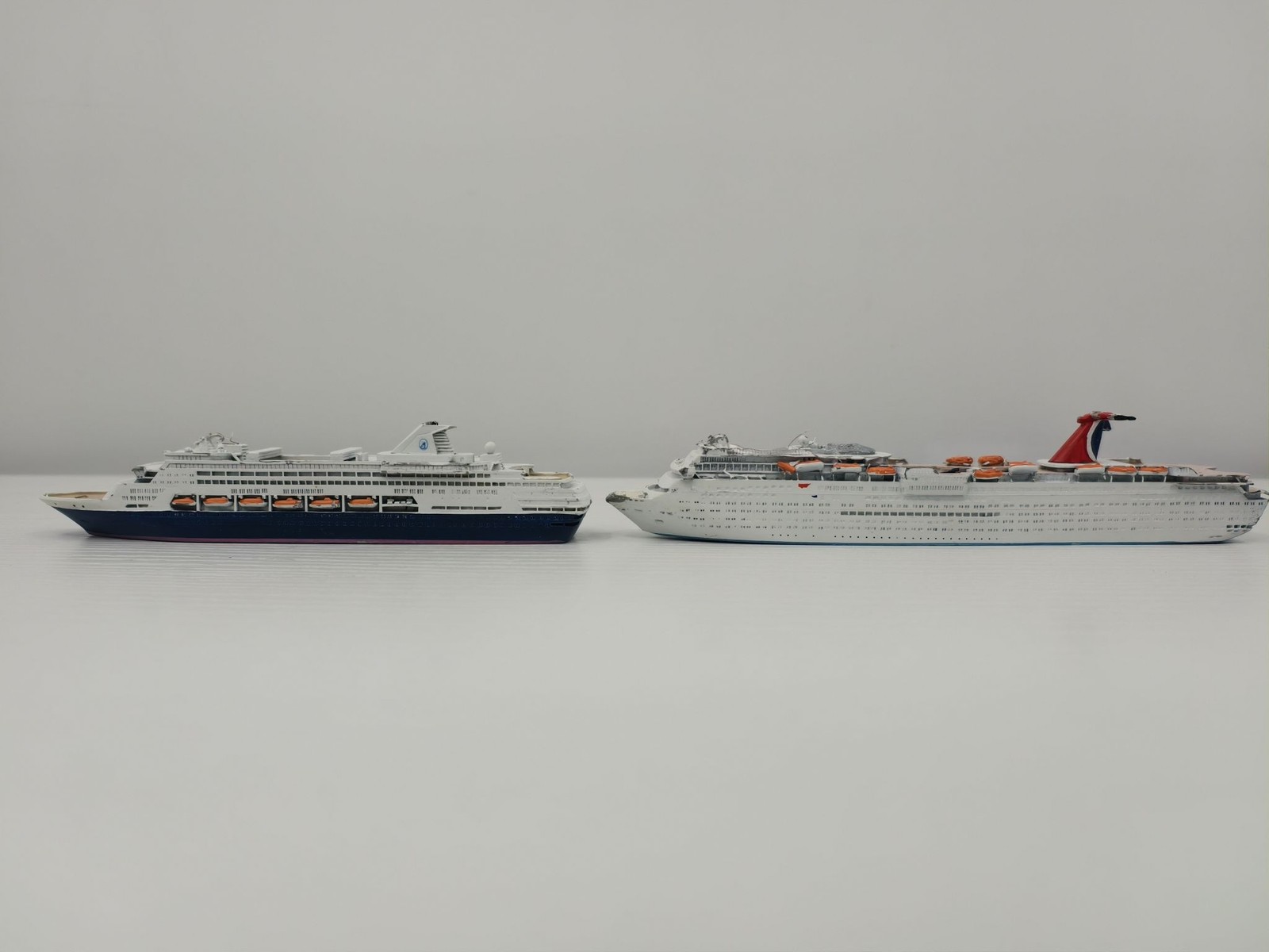Vintage Statendam V Holland America Fantasy Carnival Cruise Ship Models Lot of 2