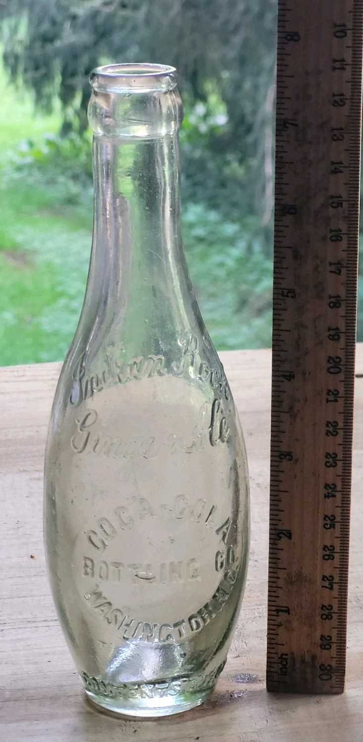 RARE TEN PIN BOWLING PIN COCA COLA INDIAN ROCK WASHINGTON NORTH CAROLINA