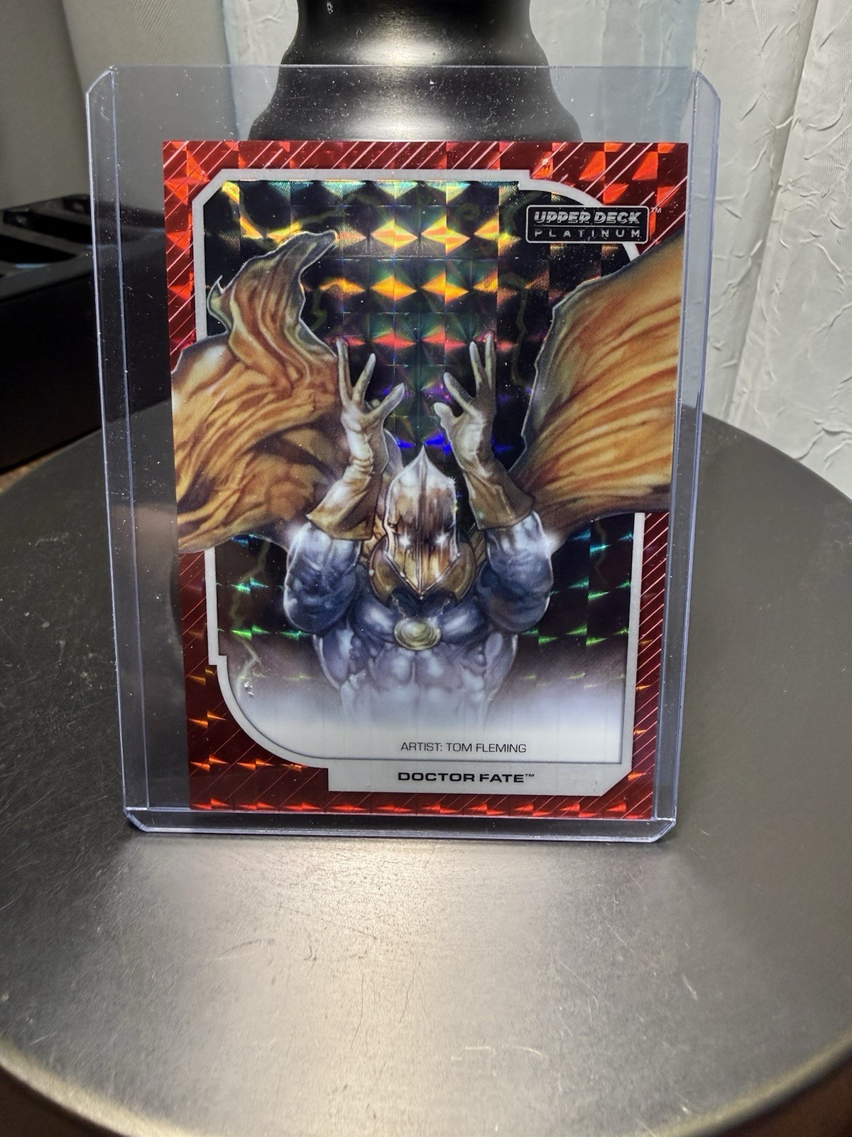 2026 Upper Deck DC Platinum Doctor Fate #85 Red Tessellation 13/15 SSP