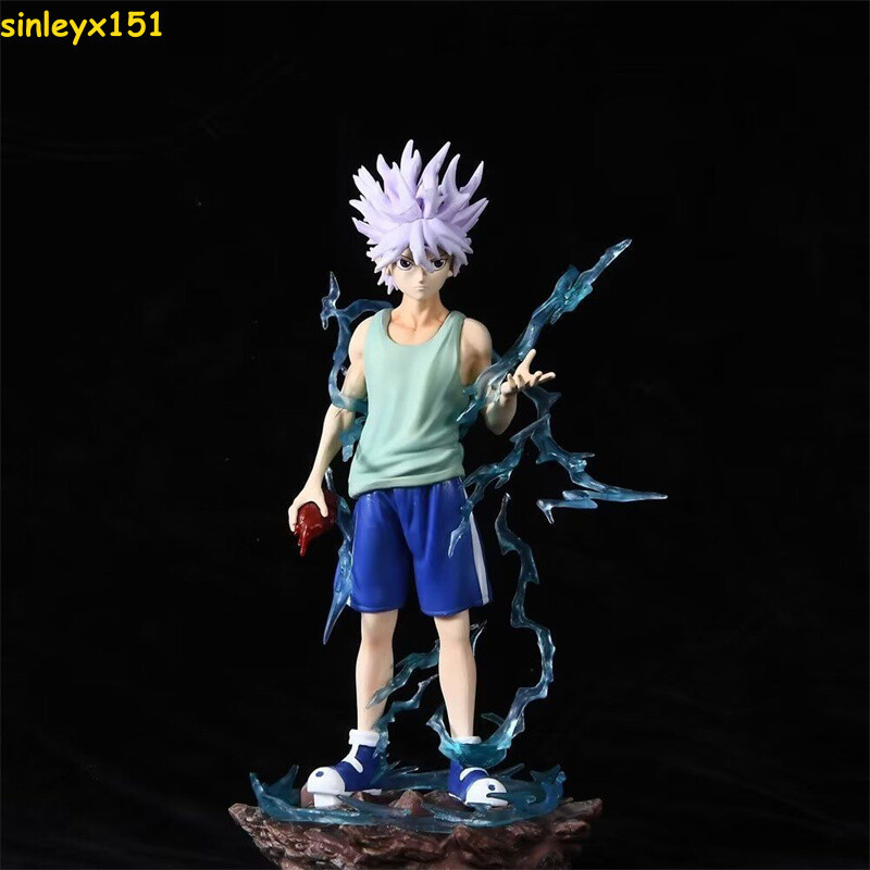 Hunter×hunter Killua Zoldyck Battl Scene Figurine Model 22cm PVC Statue Ornament