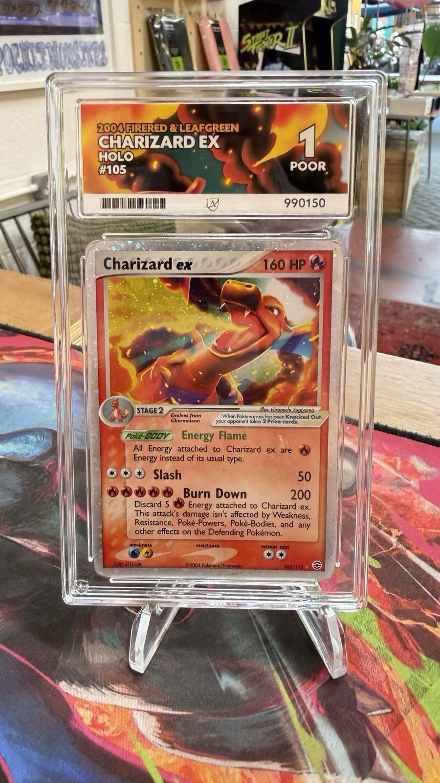 🔥 Charizard ex PSA 1 – FireRed & LeafGreen – Ultra Rare Vintage 🔥105/112 🔥 Charizard ex PSA 1 – FireRed & LeafGreen – Ultra Rare Vintage 🔥105/112
