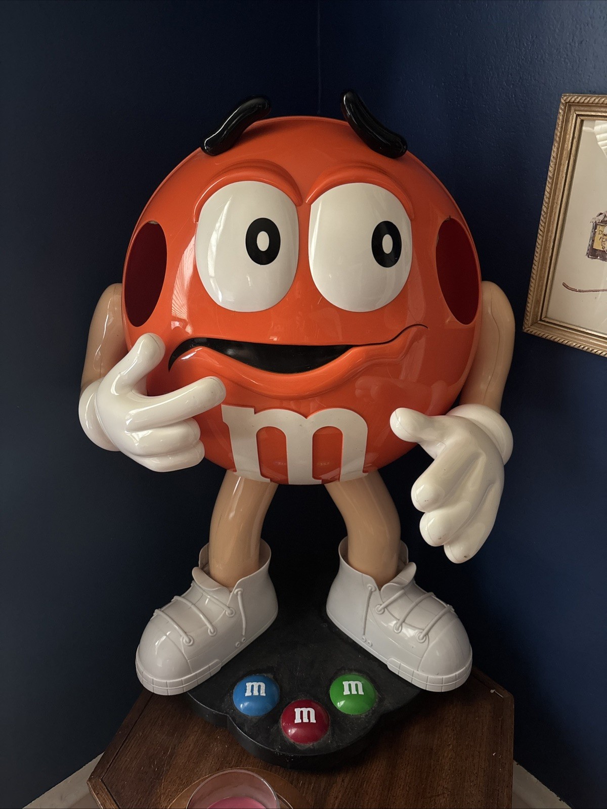 Rare Orange M&M Candy Store Shop Display Stand Life Size Rare Orange M&M Candy Store Shop Display Stand Life Size