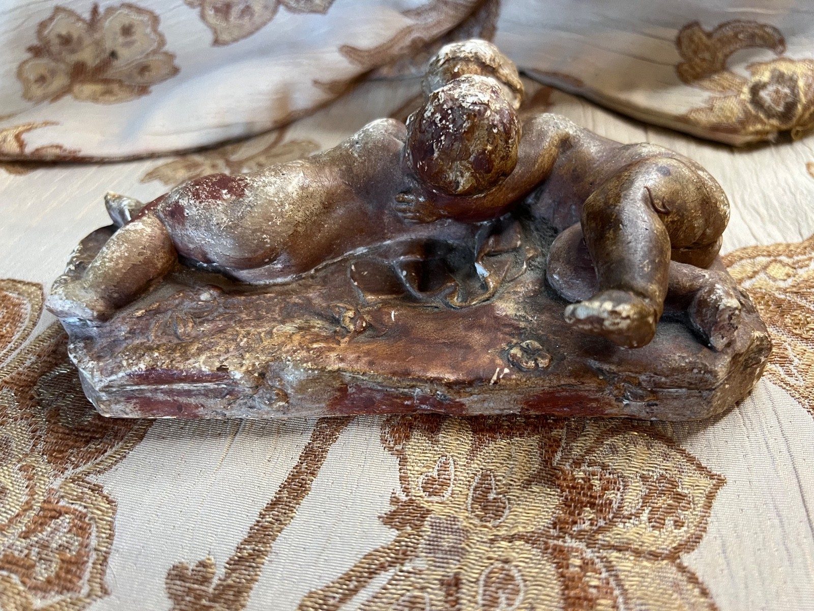 ENDURING KISS BETWEEN 2 RECLINING PUTTI - 19TH OR EARLY 20TH C #25 OF 25 LIMITED