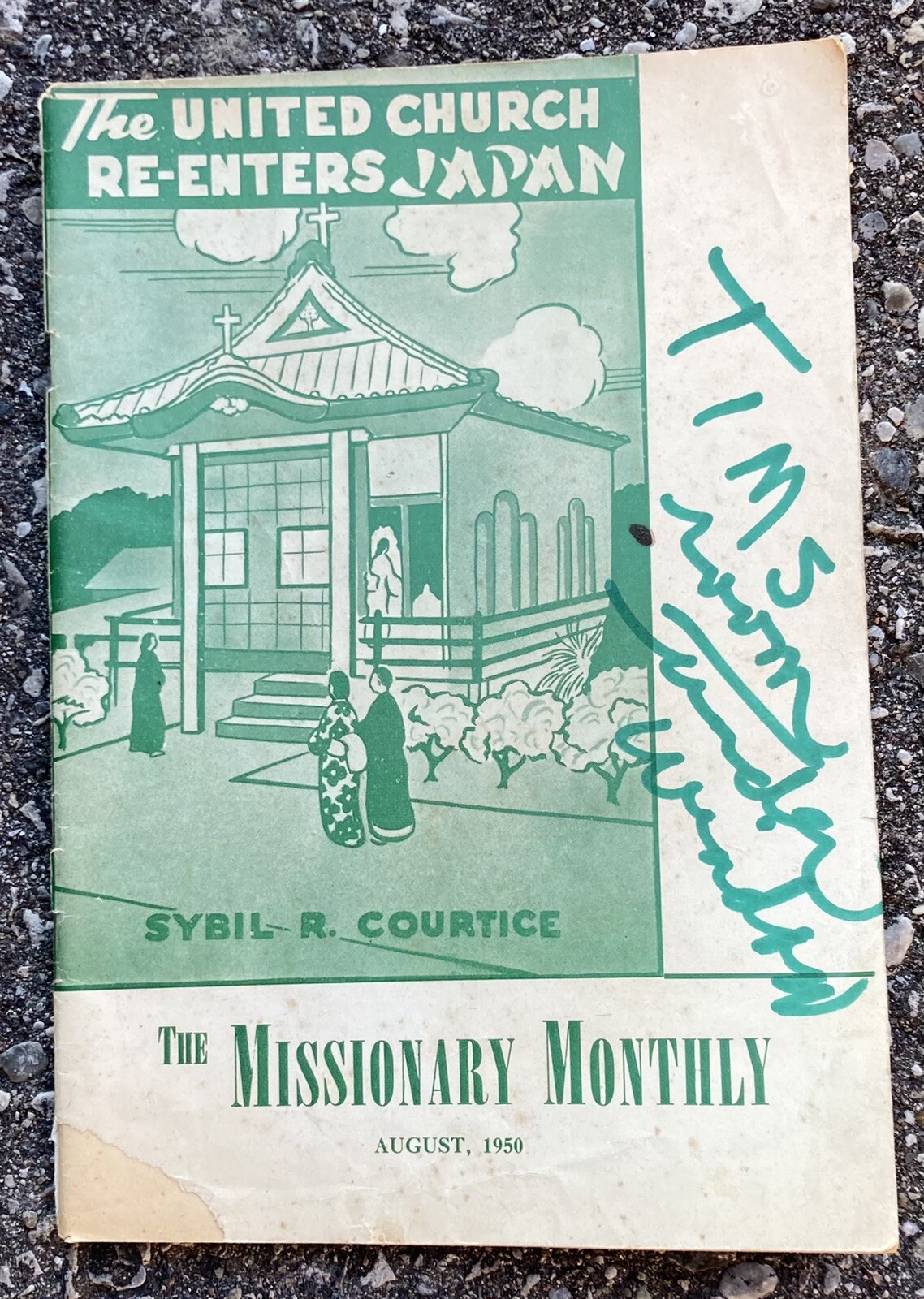 Vintage 1950 Missionary Monthly Magazine United Church Reenters Japan Vintage 1950 Missionary Monthly Magazine United Church Reenters Japan