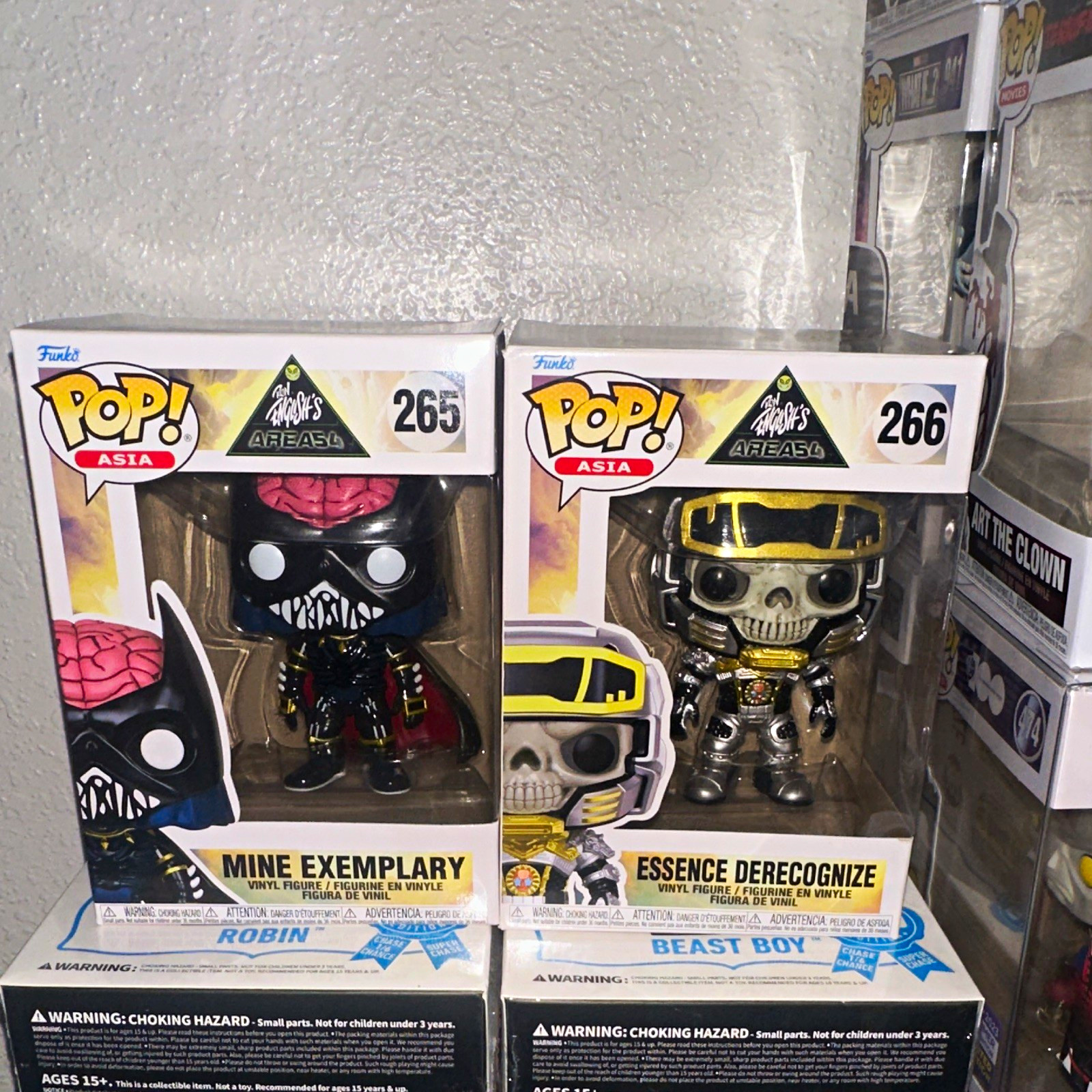 Funko Pop Asia Ron English Mine Exemplary +Essence Derecognize Area54 #265 #266 Funko Pop Asia Ron English Mine Exemplary +Essence Derecognize Area54 #265 #266