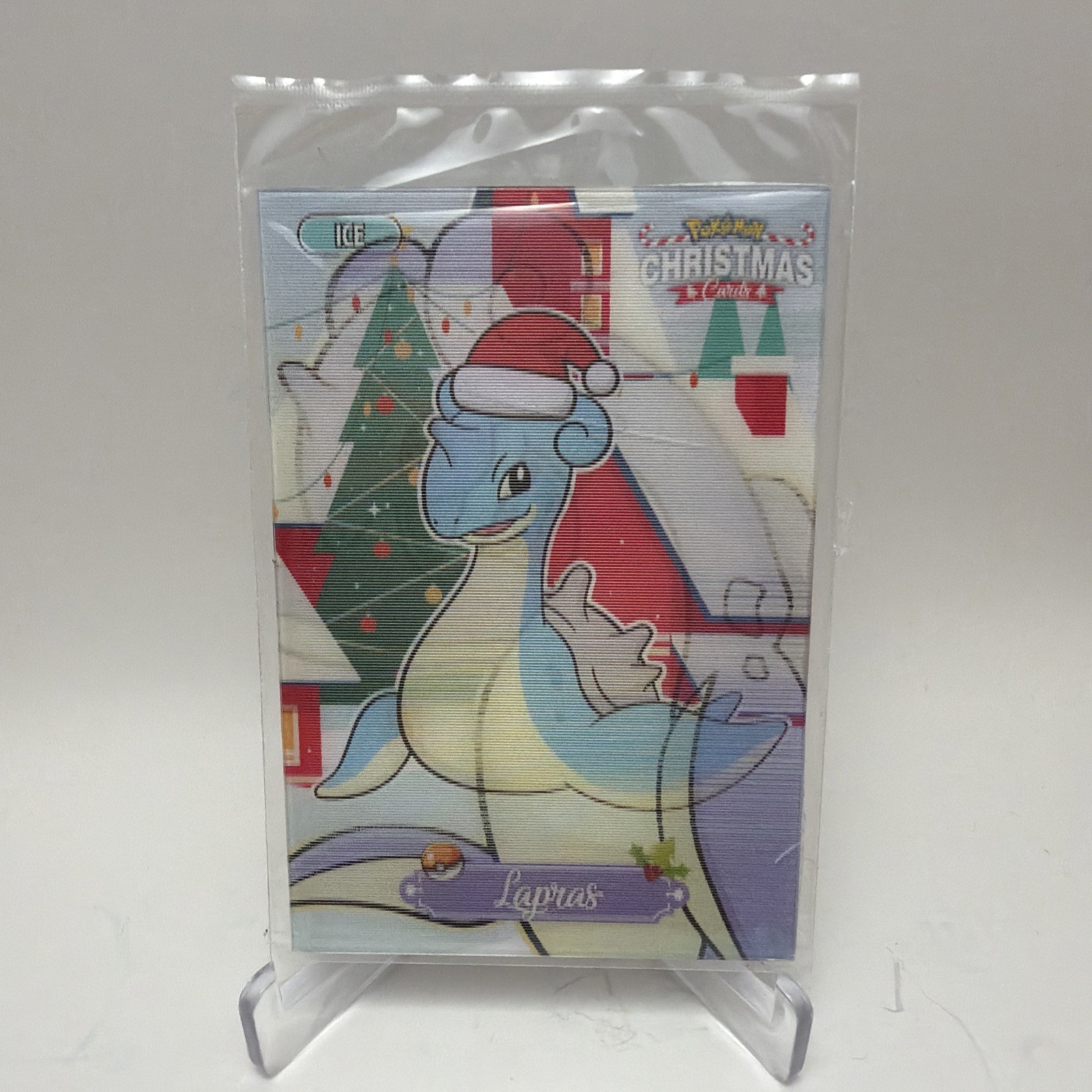 Sealed 2024 Pokemon Christmas Collectoons Card #165 Lapras 3D Lenticular