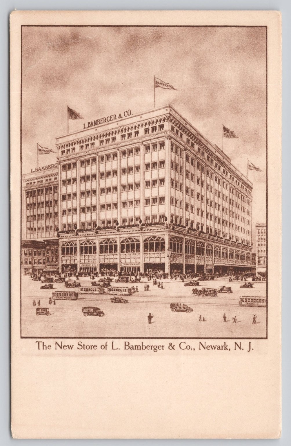 L. Bamberger & Co. Department Store Newark New Jersey Early 1900s Postcard L. Bamberger & Co. Department Store Newark New Jersey Early 1900s Postcard
