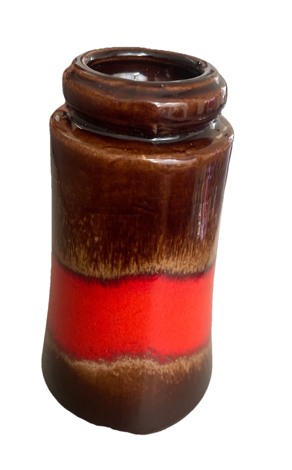 Vintage Scheurich Keramik West Germany Vase #209-18 1955Brown/Orange Vintage Scheurich Keramik West Germany Vase #209-18 1955Brown/Orange