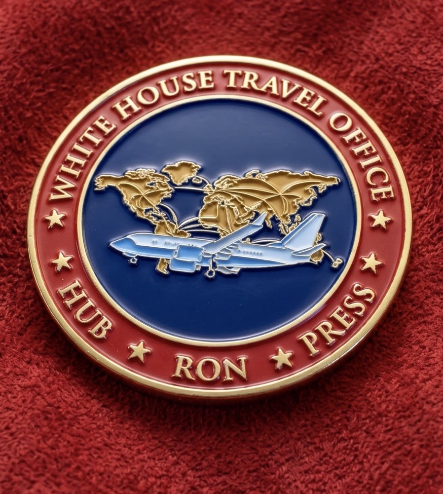 Rare Authentic President Trump White House Travel Office Challenge Coin Rare Authentic President Trump White House Travel Office Challenge Coin