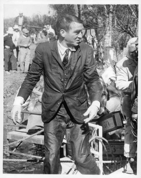Montgomery Clift soaked on the set of the film Wild River 1960 Old Photo