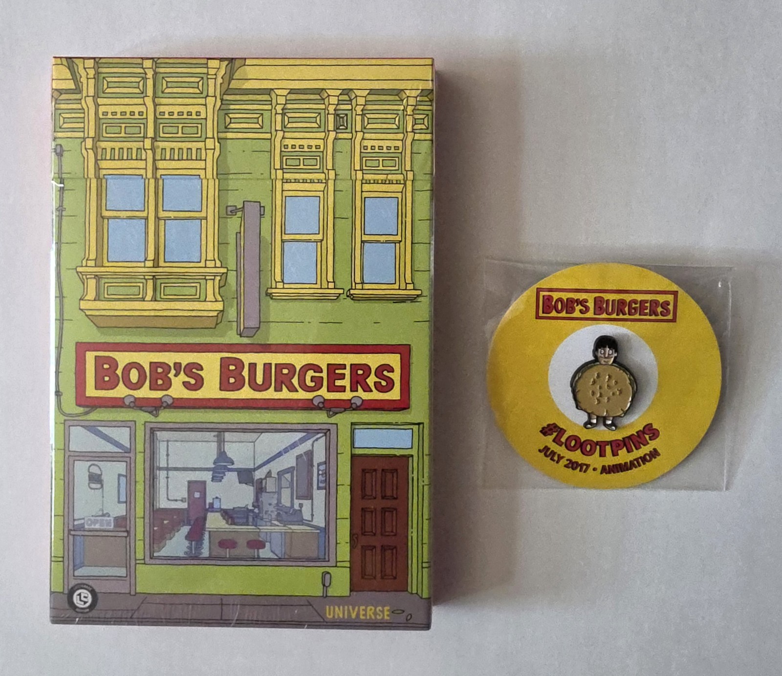 The Bobs Burgers Burger Box Recipe Card Set Loot Crate Exclusive And Pin NEW The Bobs Burgers Burger Box Recipe Card Set Loot Crate Exclusive And Pin NEW
