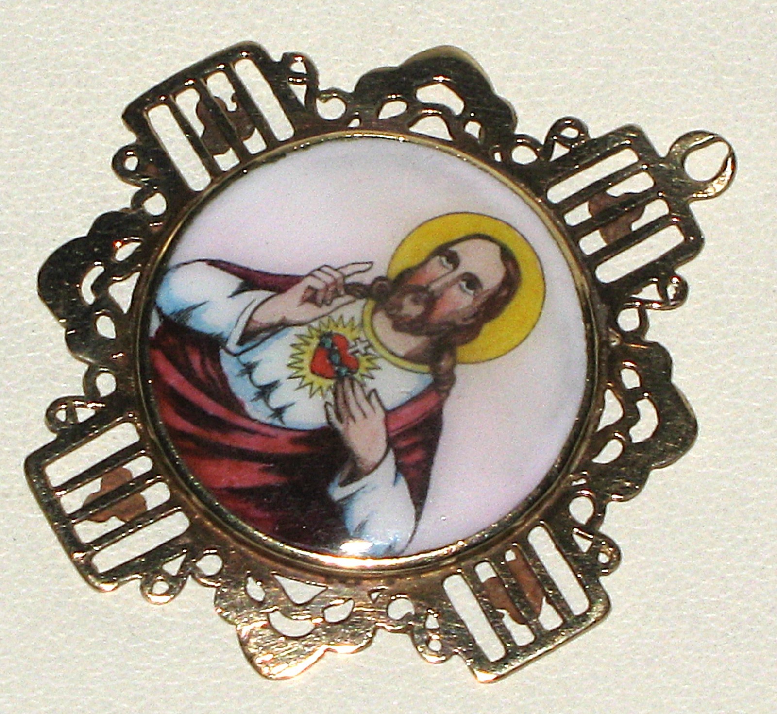 RARE Large One of a Kind Antique 14 kt GOLD Religious Double Sided JESUS Pendant RARE Large One of a Kind Antique 14 kt GOLD Religious Double Sided JESUS Pendant