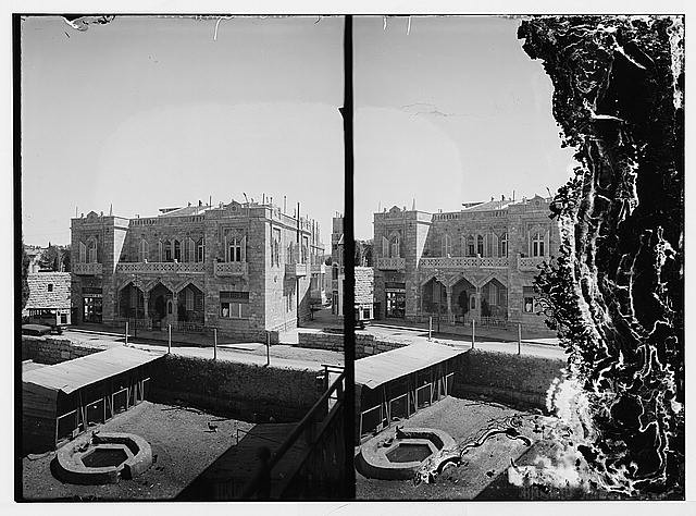 Photo:Jerusalem British Embassy Homes 1900s Stereo View