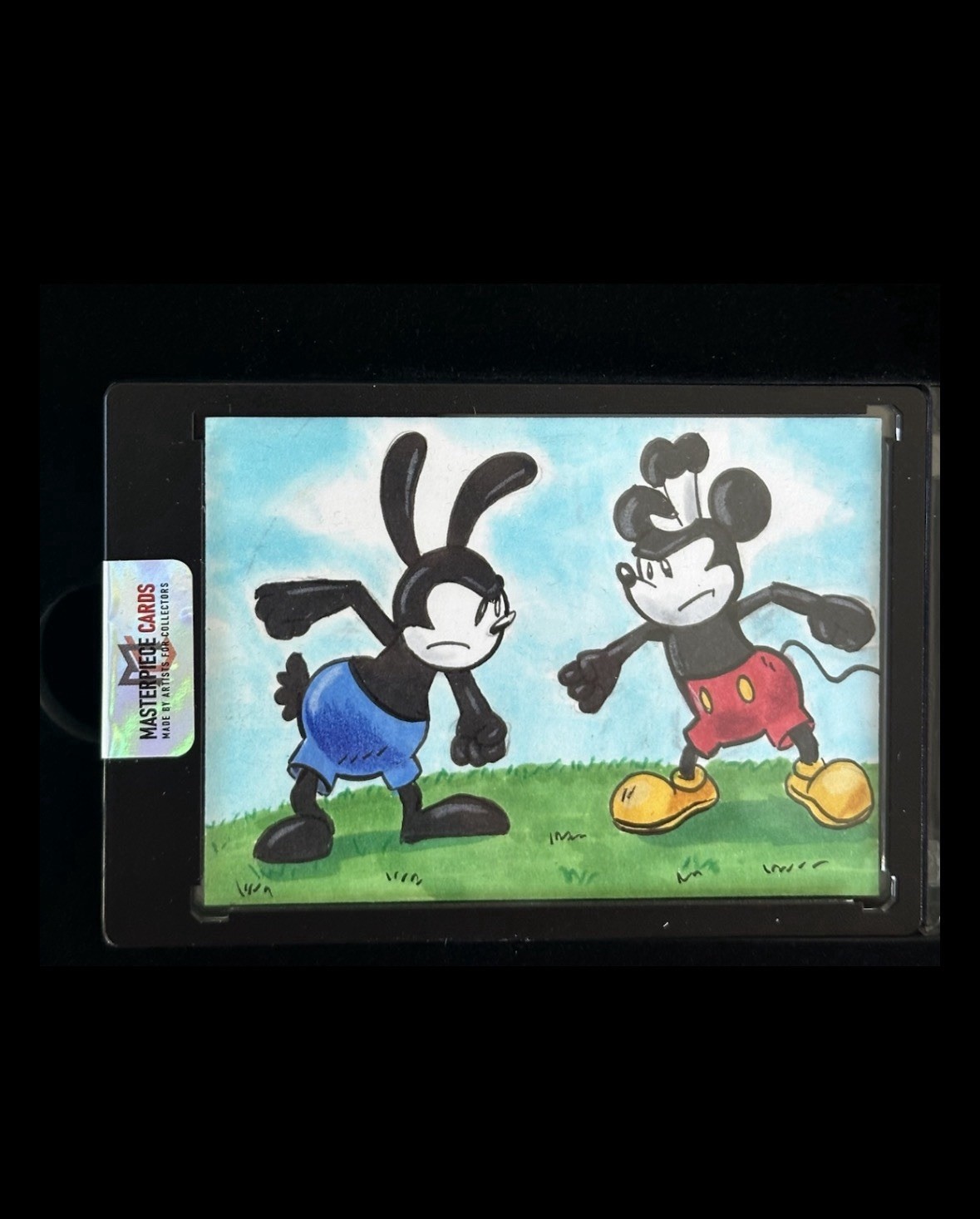 2026 Masterpiece Oswald X Steamboat Willie Fight On A Hill Sketch 1/1  Mickey