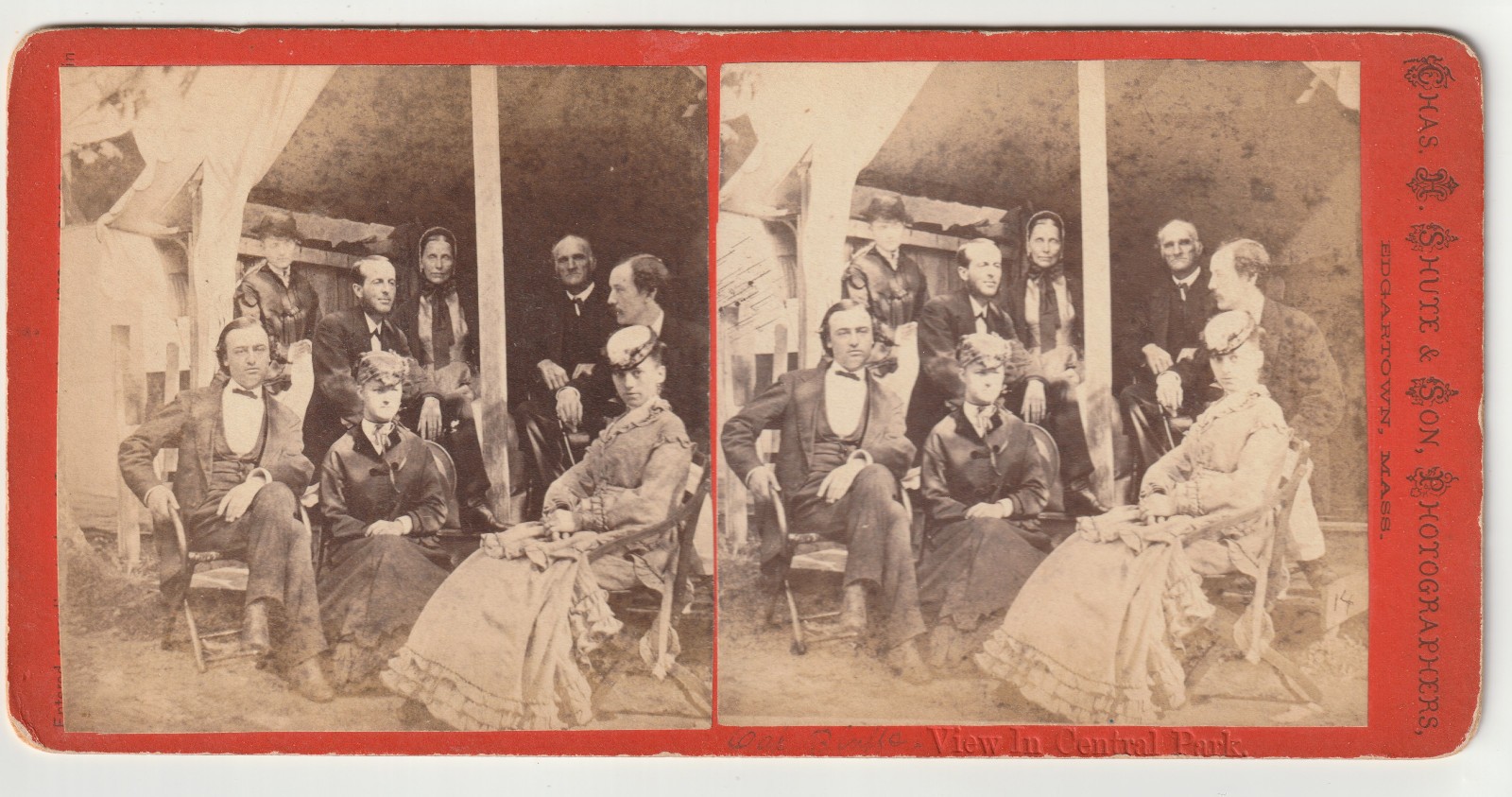 GROUP POSING - CENTRAL PARK - OAK BLUFFS  - COTTAGE CITY - MARTHA'S VINEYARD