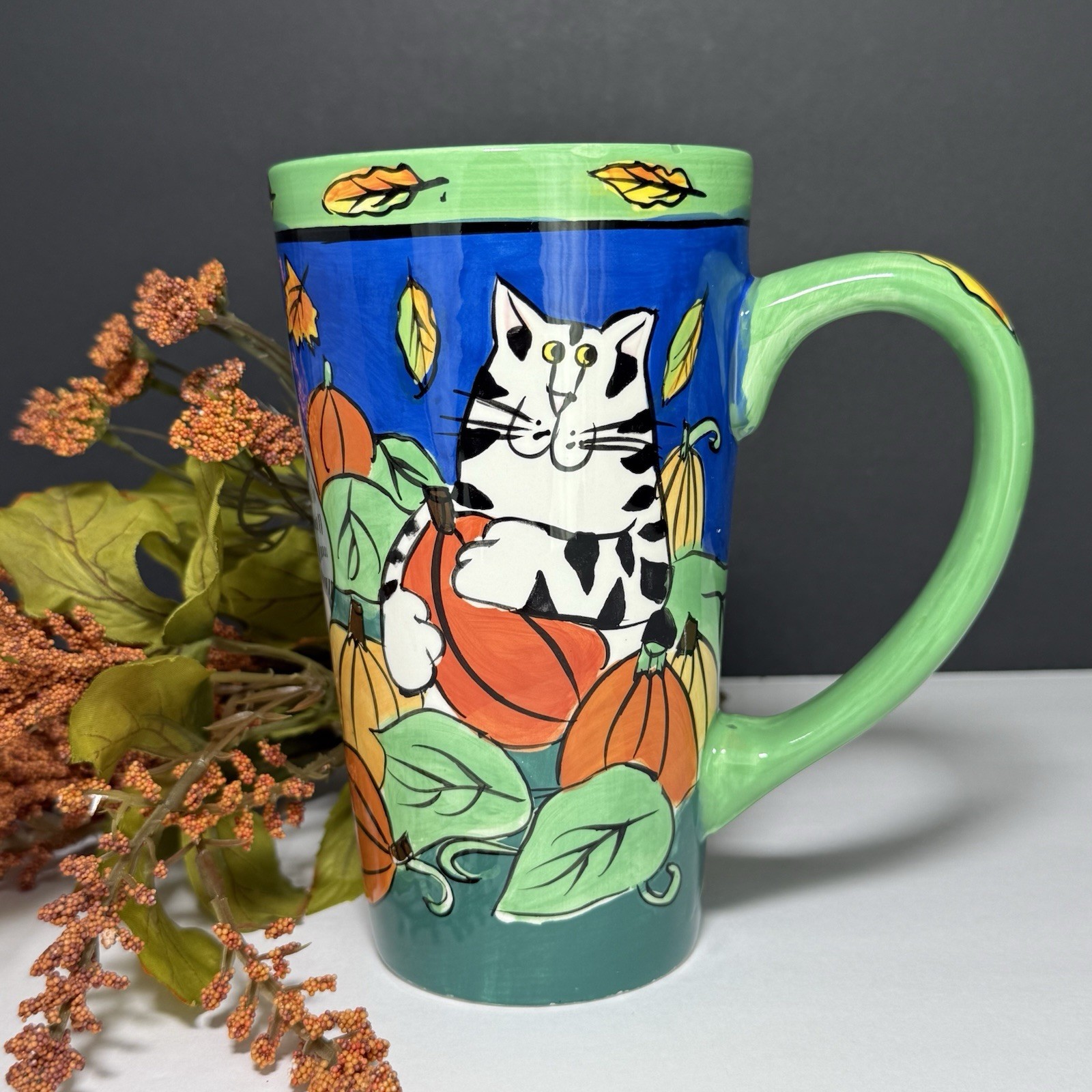 VTG 2002 CATZILLA Tall Mug Designed By Candace Reiter 6.5\