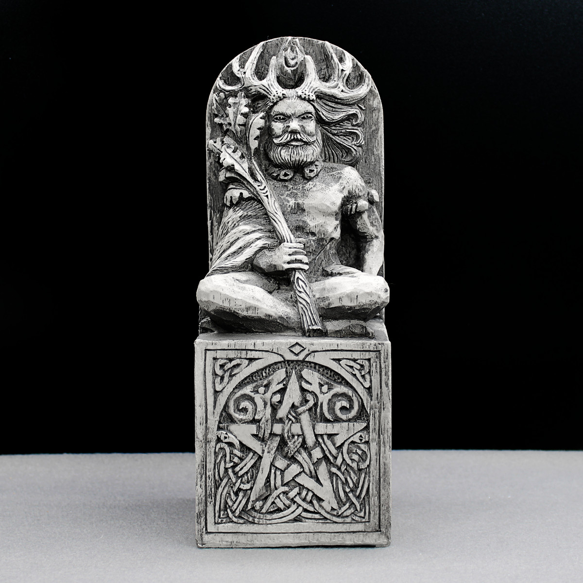 Cernunnos Statue Pagan Wiccan Horned God Altar Decor 8