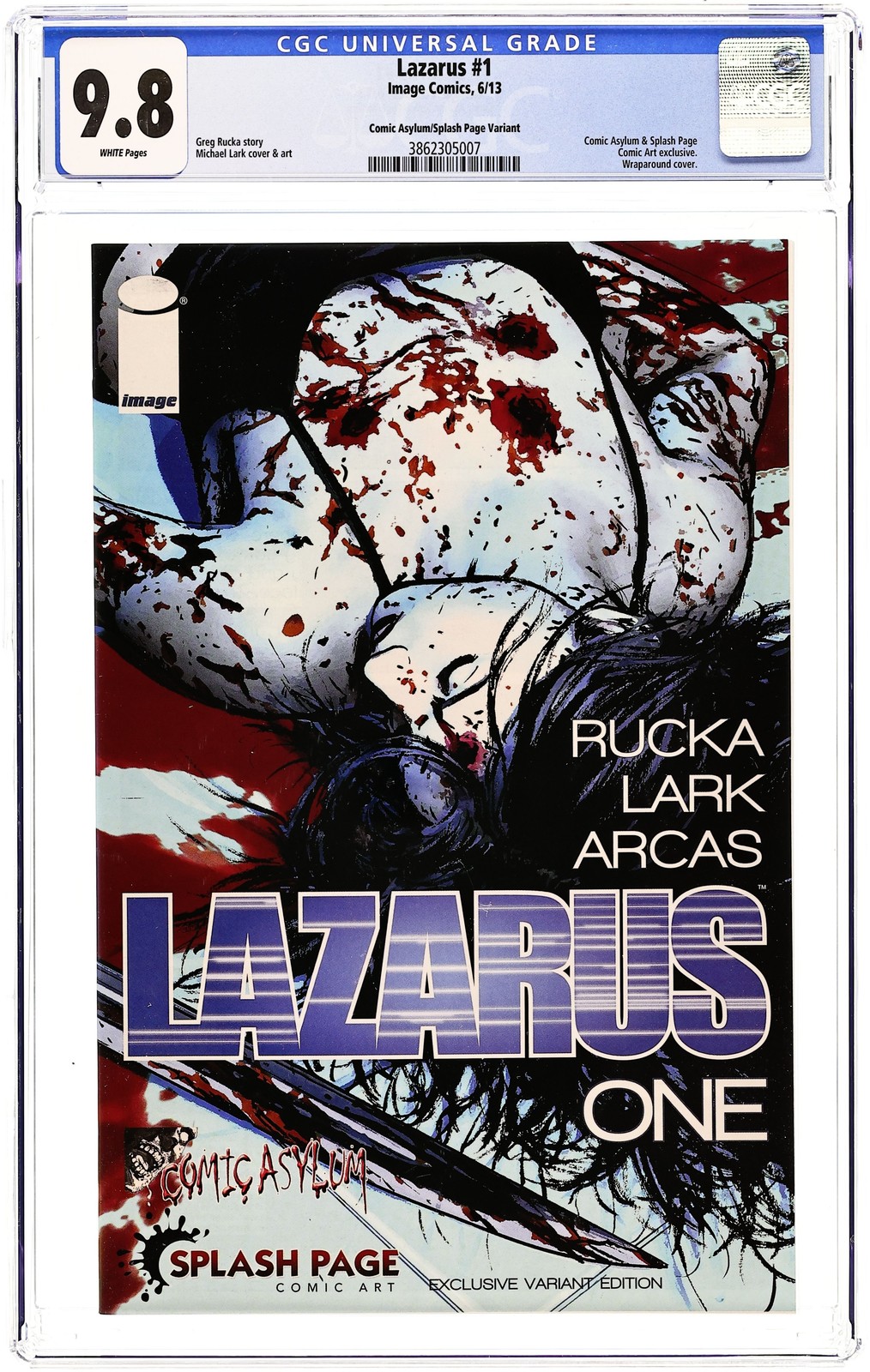 Lazarus #1 Lark Asylum Variant CGC 9.8 2013 3862305007