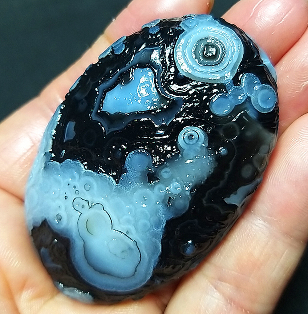 Rare 48G Natural Gobi Agate Eyes Agate/stone Madagascar A1972