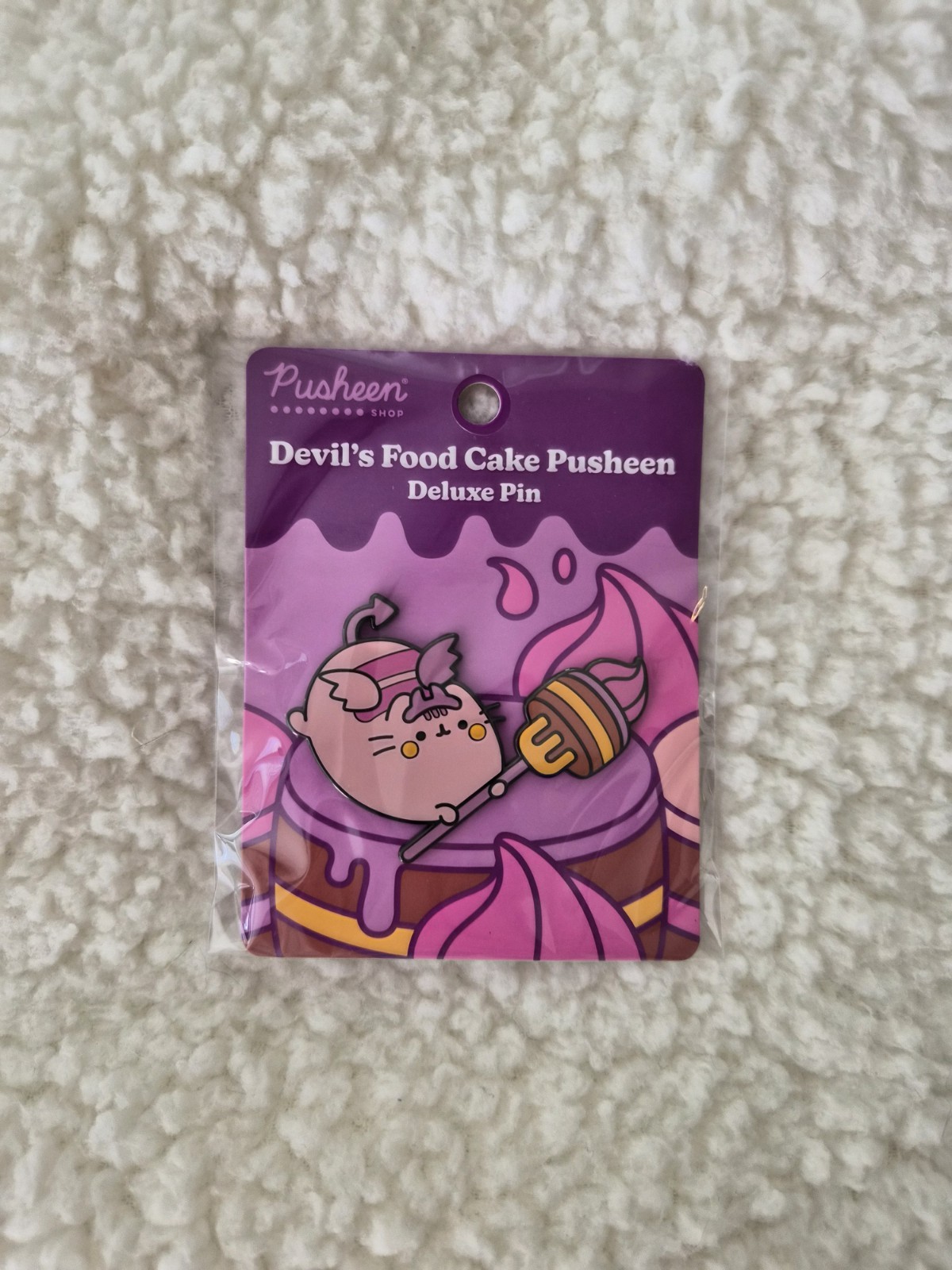 PUSHEEN Devil’s Food Cake Halloween Pin RARE PUSHEEN Devil’s Food Cake Halloween Pin RARE