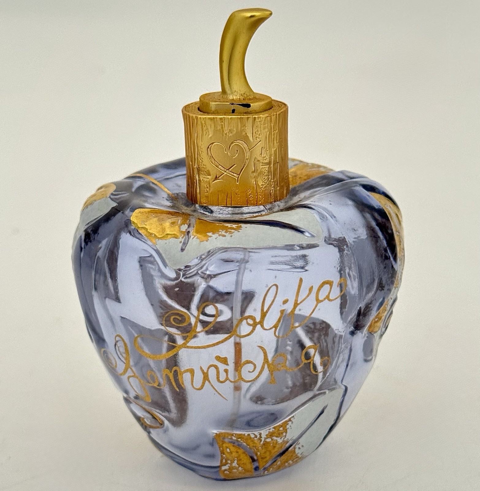 Vintage Lolita Lempicka Empty Apple Perfume Bottle 100mL 3.2oz France
