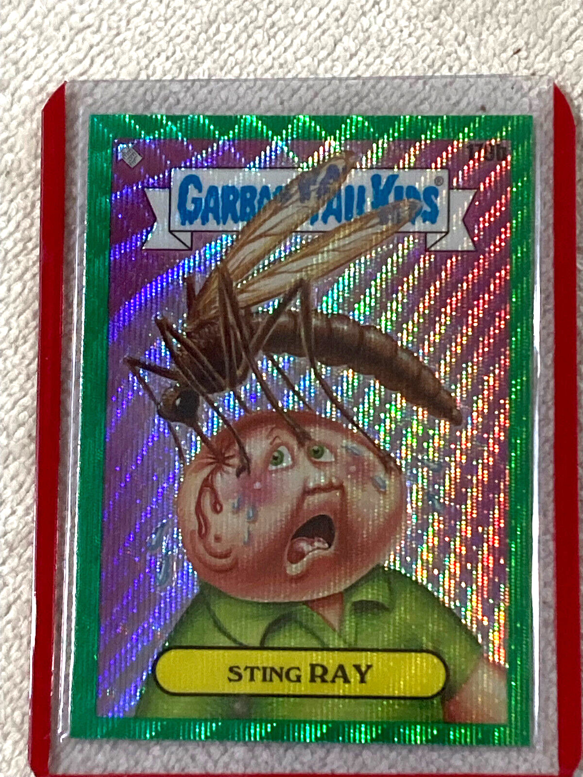 2022 Topps GPK Chrome Series 5 #179b Sting Ray Green Wave Refractor Card NM /299