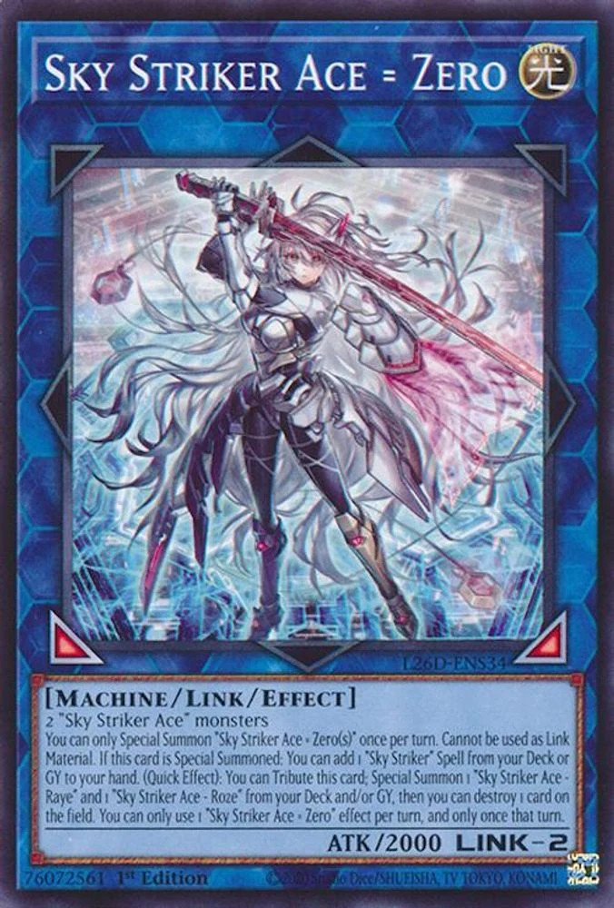 Yugioh L26D-ENS34 - Sky Striker Ace = Zero - Common Yugioh L26D-ENS34 - Sky Striker Ace = Zero - Common