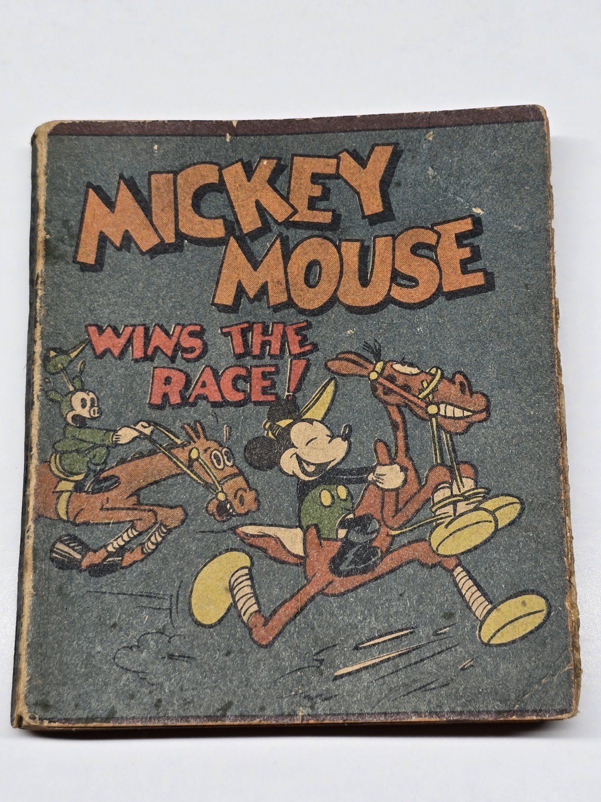 Vintage 1934 Mickey Mouse Wins The Race Whitman Wee Little Book Disneyana Comic