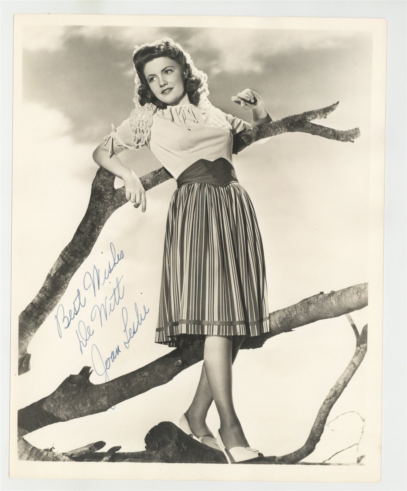 Joan Leslie 1940 Hand Signed 8x10 Hollywood Actress Musician Photo Portrait Joan Leslie 1940 Hand Signed 8x10 Hollywood Actress Musician Photo Portrait