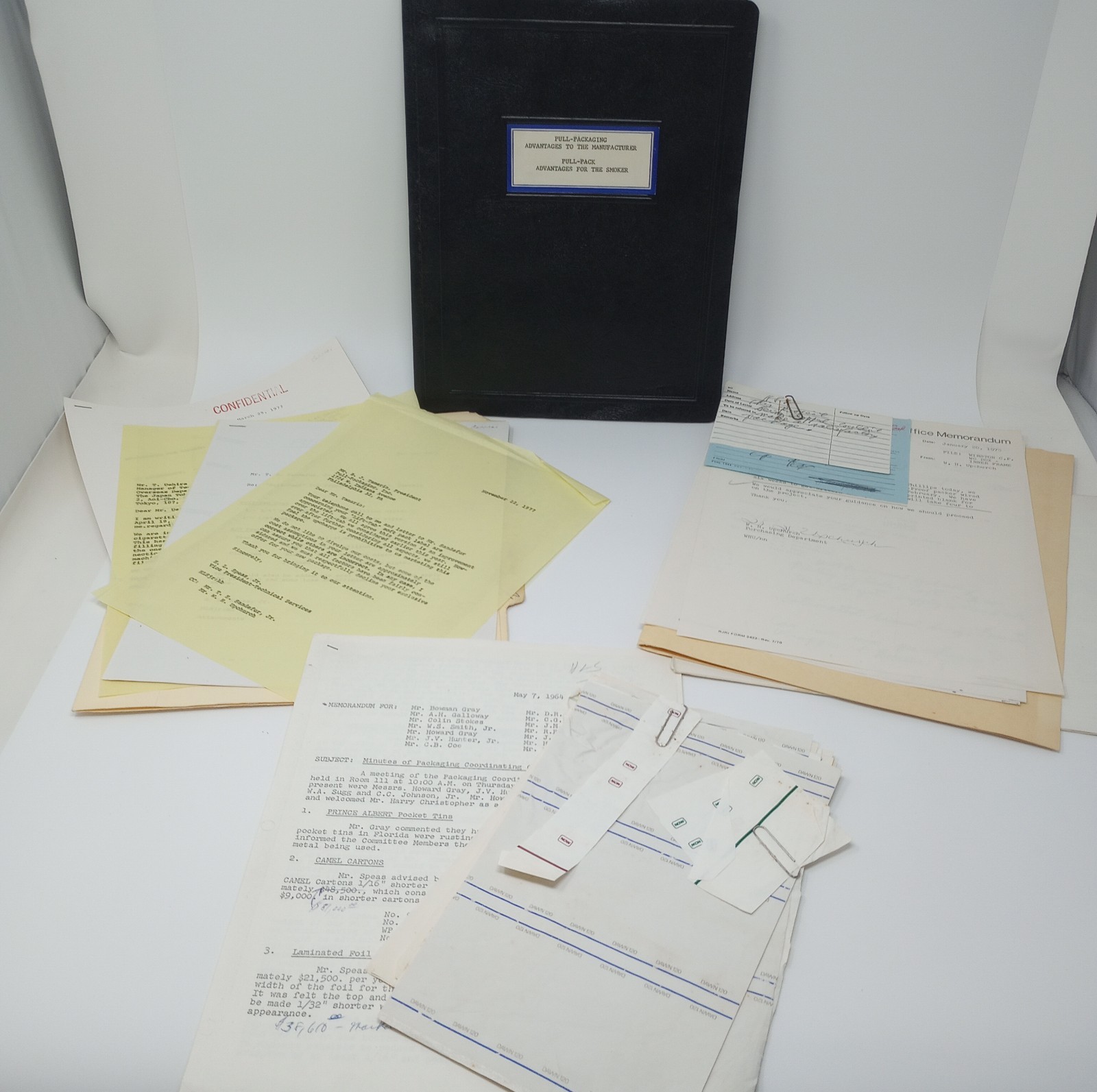 Vintage 1970\'s RJ Reynolds Internal Documents (Packing Machines & Materials) RJR Vintage 1970\'s RJ Reynolds Internal Documents (Packing Machines & Materials) RJR